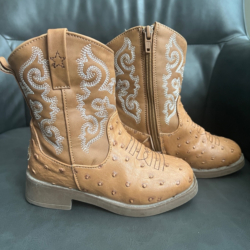 Toddler Tan Cowboy Boots